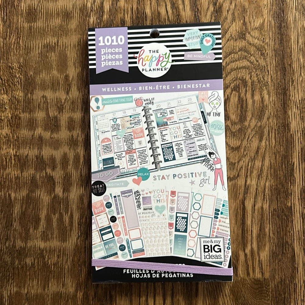 Happy Planner Wellness Stickerbook